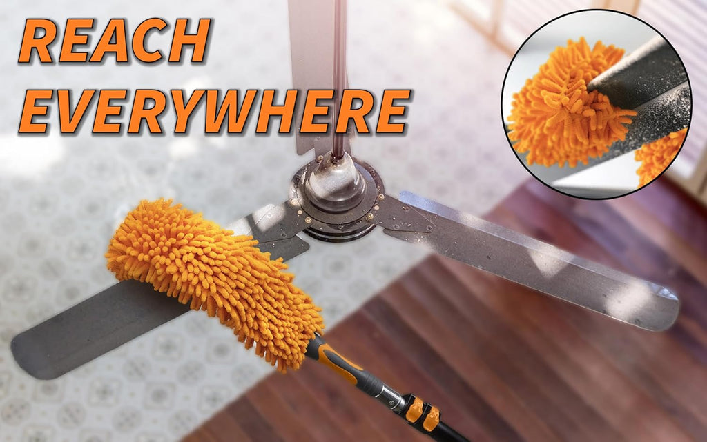 Long Handle Duster for Cleaning with Extension Pole 18-60"