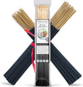 Black Coconut Exotic Incense Sticks 11 Inch - Bulk 1 Bundle 85 to 100 Sticks - Natural 11" Long Lasting Aroma that Burns for 45 to 60 Minutes.