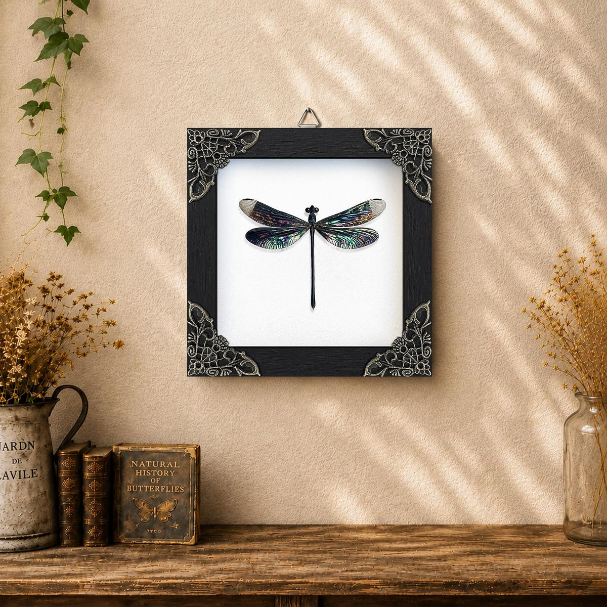 Real Dragonfly 4.7" Framed Insect Specimen Taxidermy Gothic Gift K12-85-TR