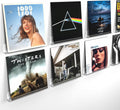 Laurensory Vinyl Record Wall Mount Shelves, 12 inch Vinyl Holder, 8 Pack