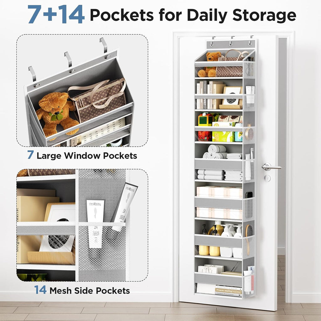 Mefirt Over The Door Organizer, 7 Tier Door Hanging Organizers