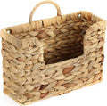 BTSKY Woven Magazine Holder, Hanging Water Hyacinth Mail Baskets for Wall