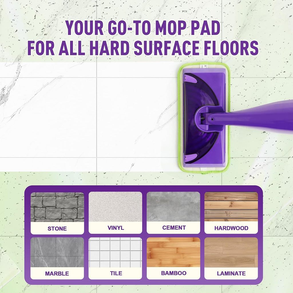 Reusable Mop Pads Refills for Swiffer WetJet, 8 Pack