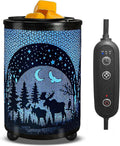 Leyoue Electric Wax Warmer with Efficient PTC Heating - Enchanting Deer in Forest Iron Design, Quickly Melts Wax Blocks, Releases Long-Lasting Fragrance, Perfect Home Decor Piec