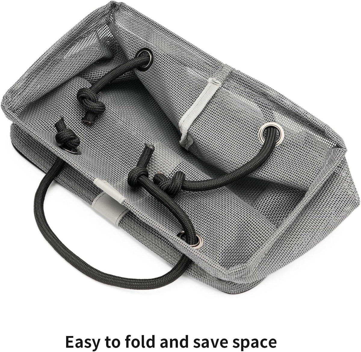 TOPASION Bath Storage Shower Caddy Organizer for Bathroom, College Dorm, Camp, Gym (Small Grey)