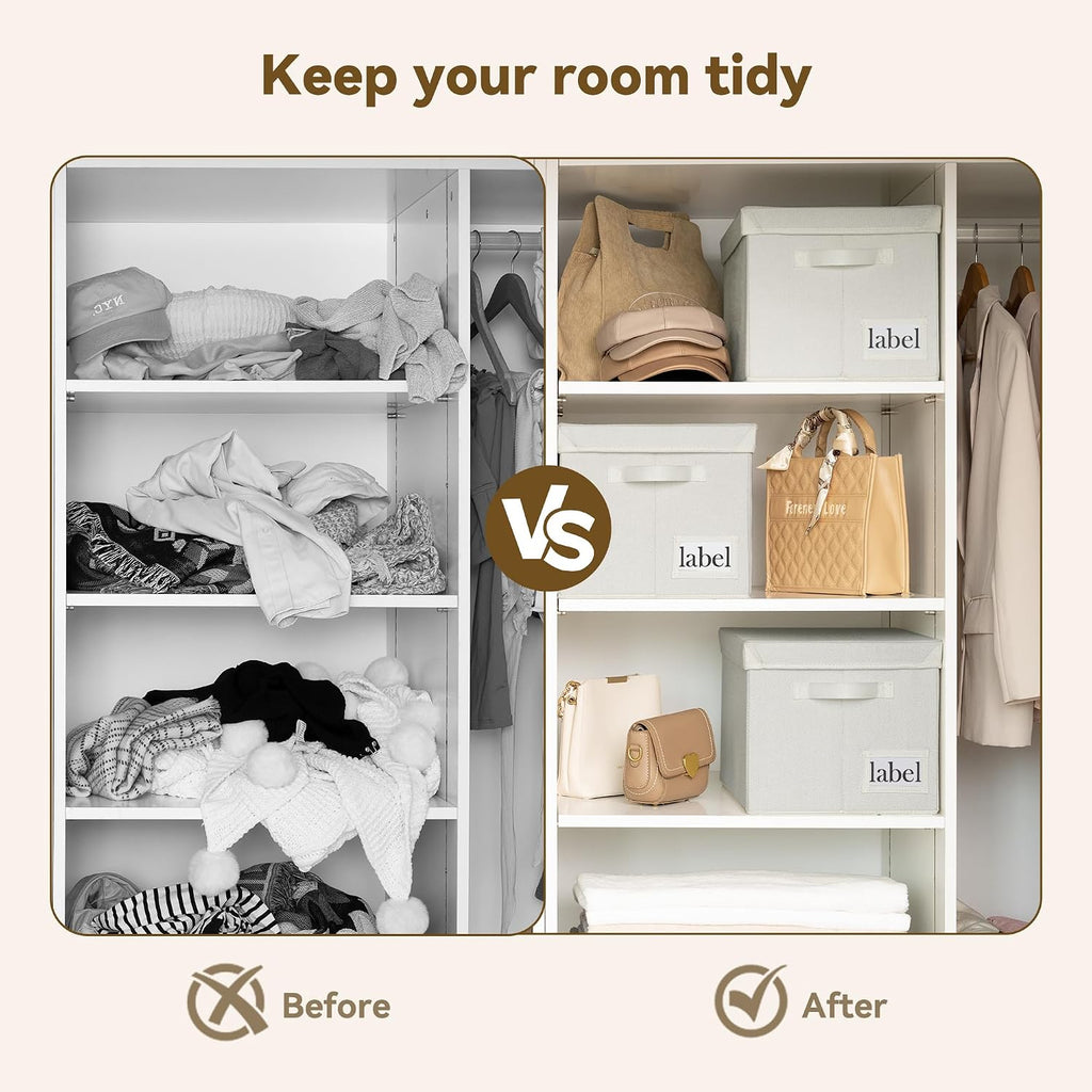 GRANNY SAYS Storage Bins with Lids, Decorative Storage Boxes with Lids
