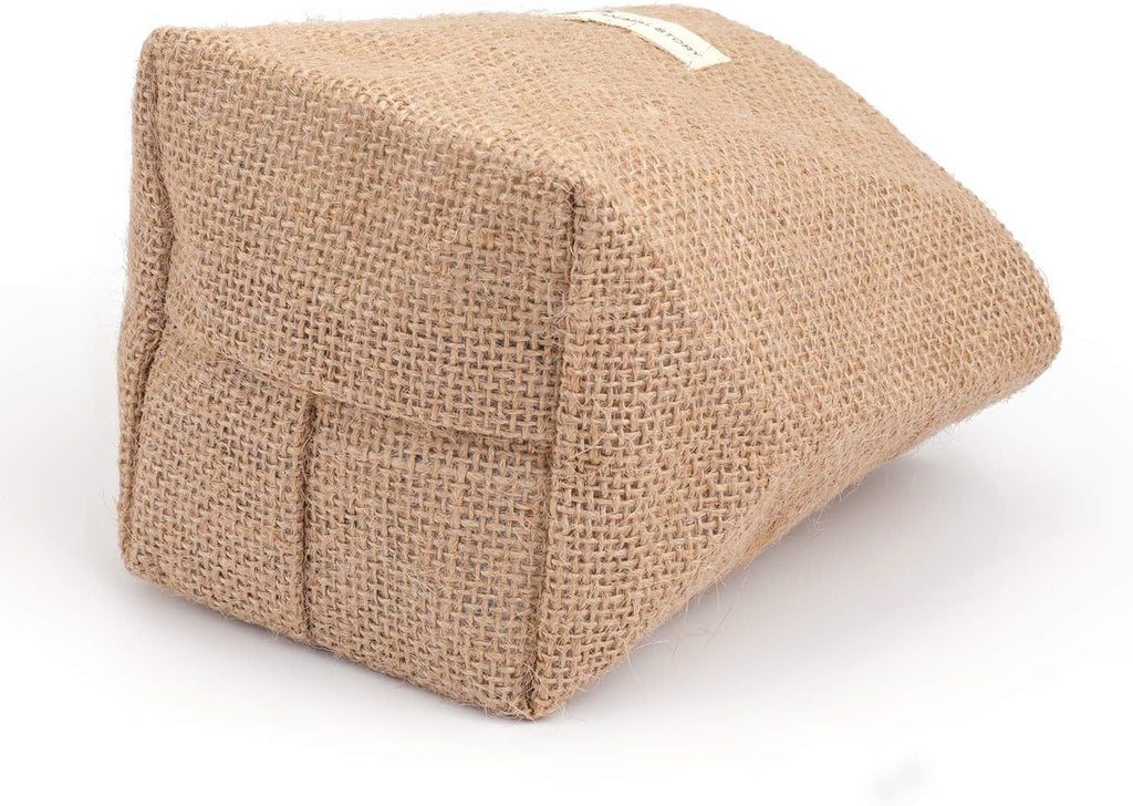 Foraineam 6 Pack Mini Hanging Storage Bag Cotton Linen Decorative Wall-Hanging Basket Organizer Collapsible Box Bin Bags for Wall Door Closet
