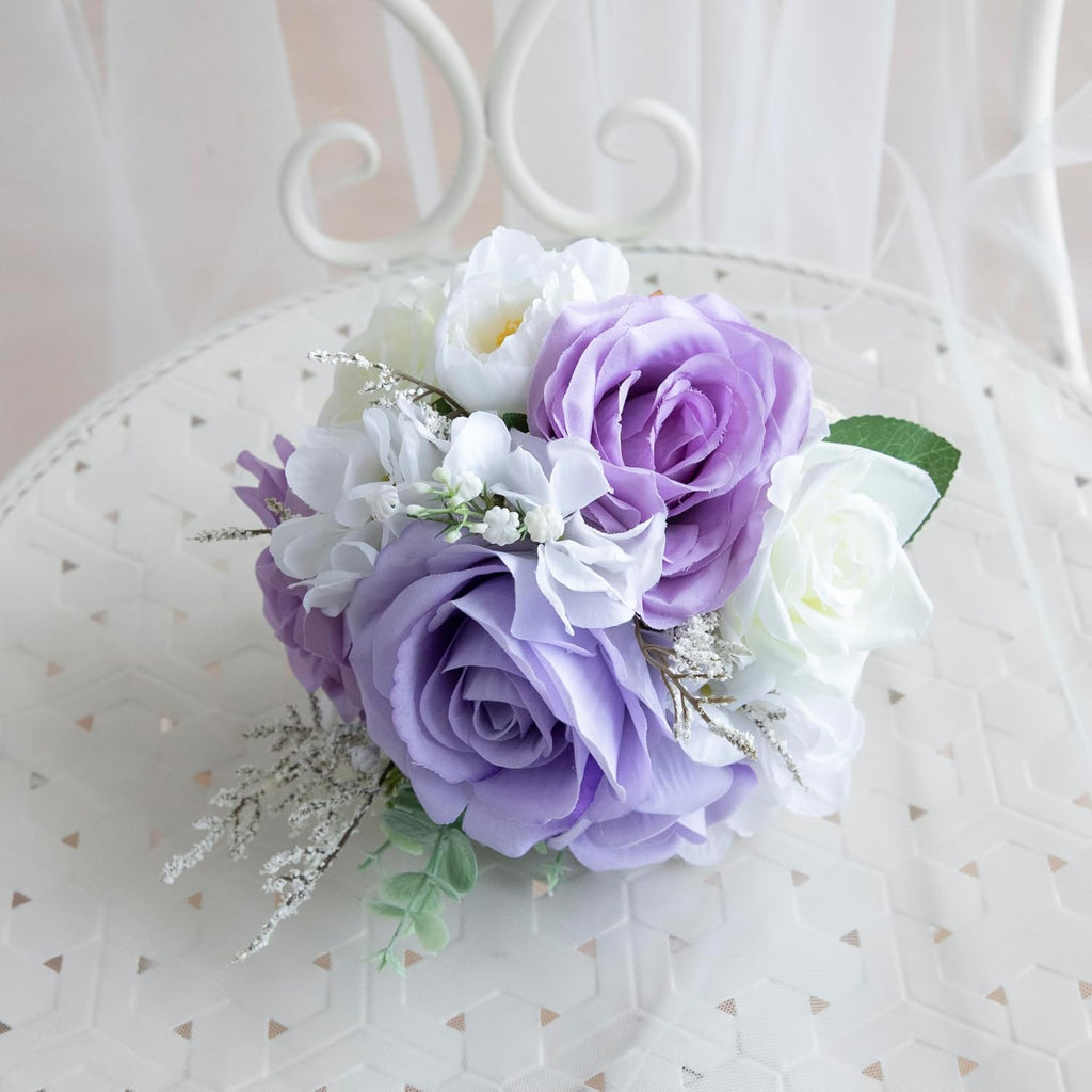 Lilac Wedding Bouquets for Bride, Bridesmaid Flower Bouquet