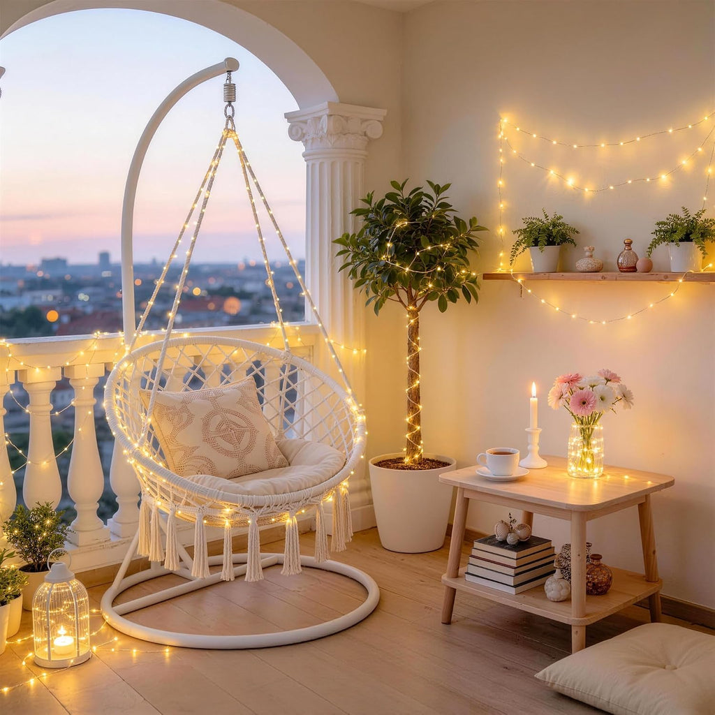 JMEXSUSS 50 LED Fairy Lights Battery Operated, Warm White Christmas Lights