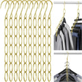 NiHome Clothing Chain Hangers 10-Pack, Space Saving Metal Closet Organizer