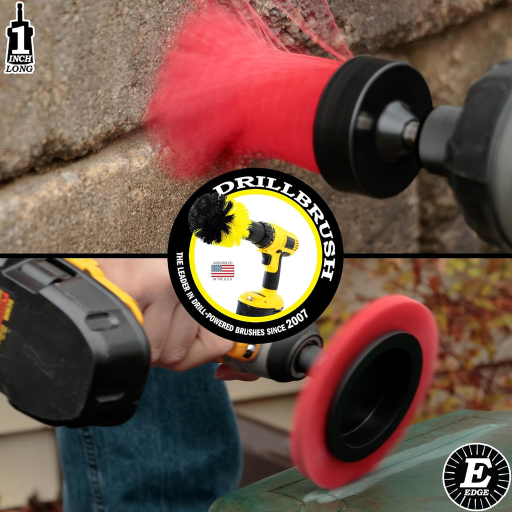 Drillbrush Hard Bristle Cleaning Brush for Crevices and Gaps - Outdoor