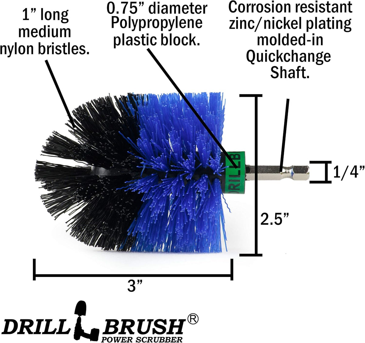 Barnacles - Boat Hulls- Canoe - Carpet Cleaner - Deck Brush - Fiberglass