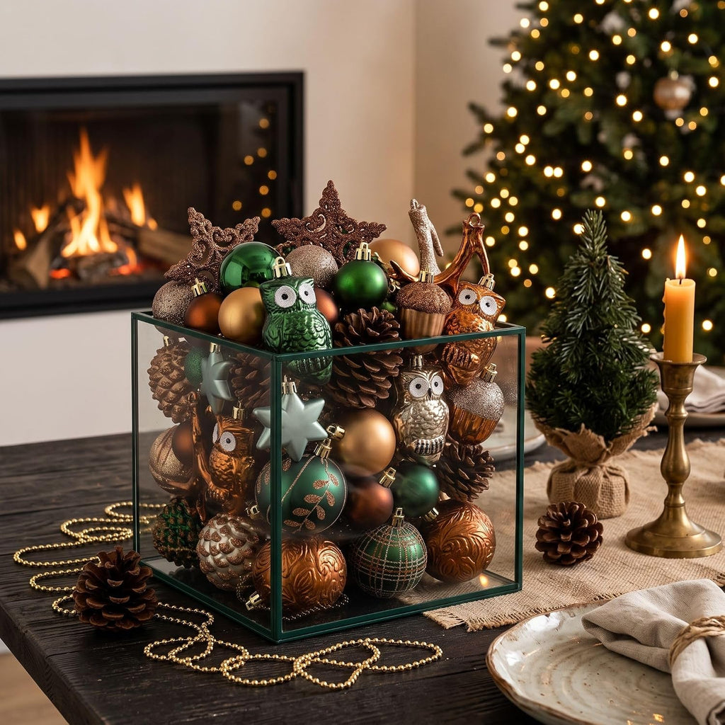 Valery Madelyn 40ct Christmas Tree Decorations Ball Ornaments Set