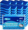 HOMEXCEL Sponges Kitchen 72 Pack, Non Scratch Scrub Dish Sponge for Dishes