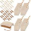 Soap Dish Set Wood Holder Saver Bulk, Wood Color, Carbonized Color, 40 Pcs
