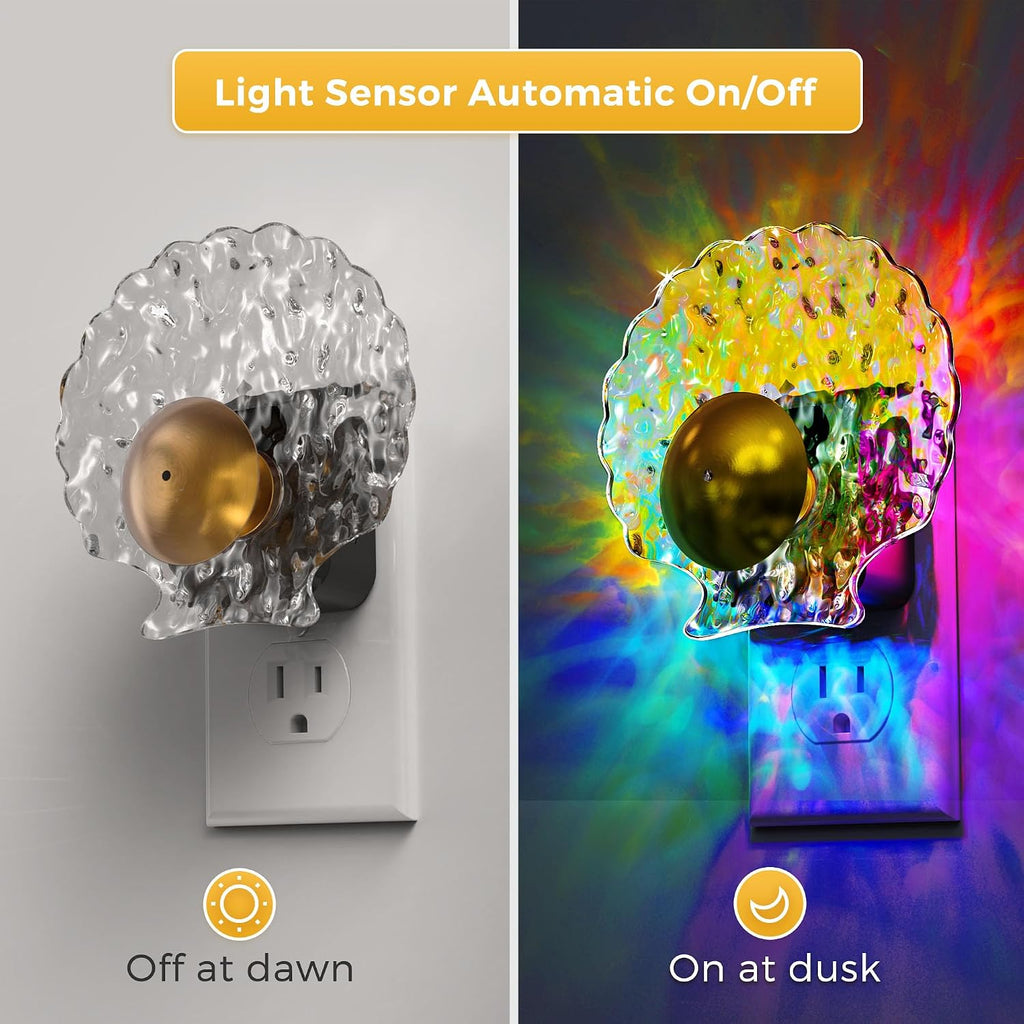 L LOHAS LED Shell Night Light, Night Lights Plug into Wall