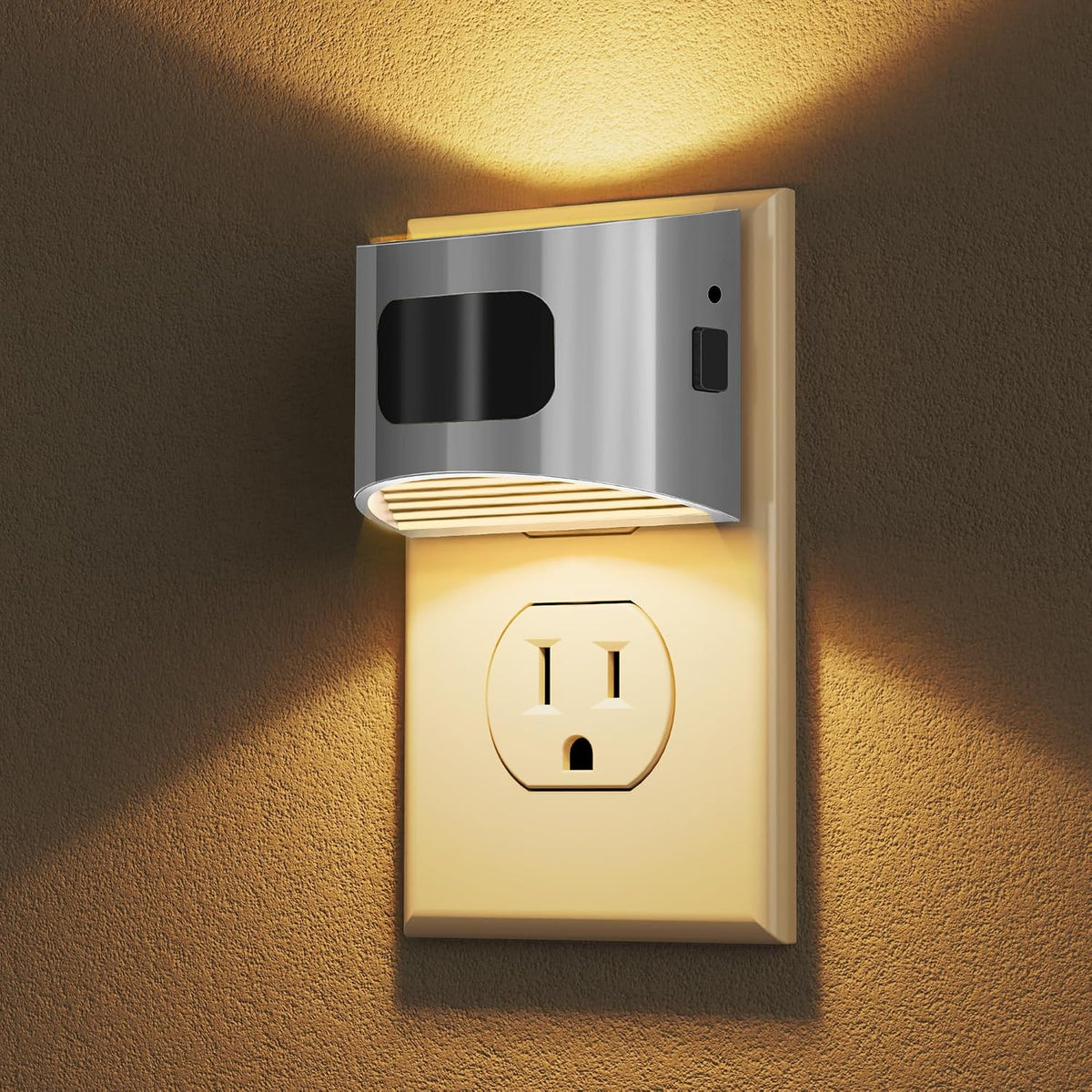 DORESshop Motion Sensor Night Light, Night Lights Plug into Wall, 3000K