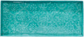 HF by LT Medallion Pattern Enamel Boot-Tray, 30 x 13 inches, Turquoise