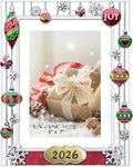 LARAINE Picture Photo Frame 5x7 Metal 2026 Christmas High Definition Display Pictures for Tabletop Home Decorative Holiday Gift (2026)