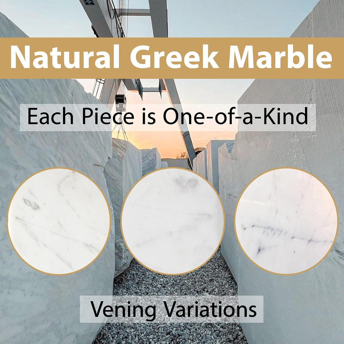 Natural Marble Tissue Box Cover, Volakas White Tissue Box Holder