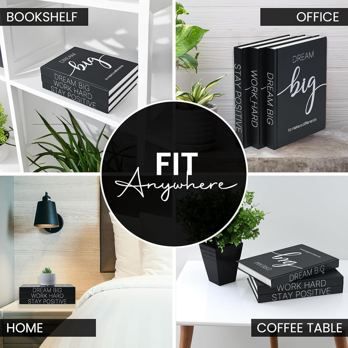Decorative Books for Home Decor - Faux for decoration Coffee Table | Book Shelf Decor | Entryway | Console Table - Modern Luxury Designer Decor Set - Decorative for Display