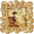 Vintage Picture Frames, Gold Vintage Frame, Leaf, Gold, 4x4 Inch