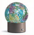 Oneach 6.5" Mini Mosaic Glass Cordless Rechargeable Battery Table Lamp