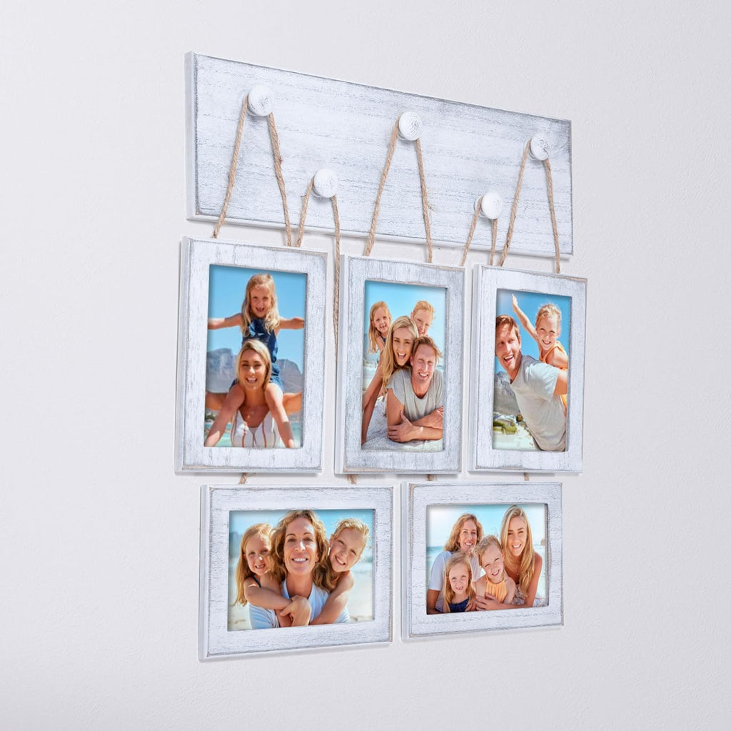 4x6 Picture Frames Collage for Wall Set of 5, Rustic Farmhouse