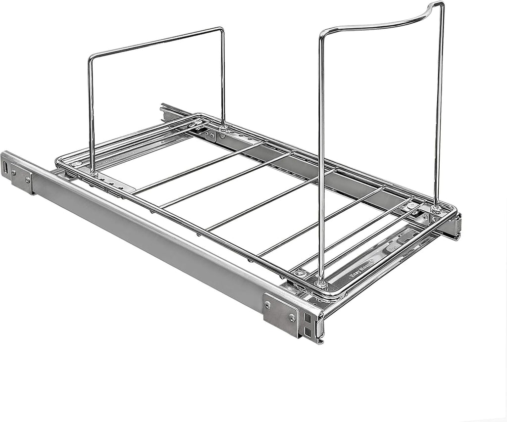 LYNK PROFESSIONAL® Pull-Out Trash Can Drawer – Sliding Organizer for Kitchen Cabinet or Under-Sink Use – Heavy Duty Storage Rack (Bin Not Included)