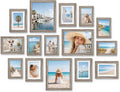 Pallene 15 Pack Picture Frames Collage Wall Decor, Dark Grey