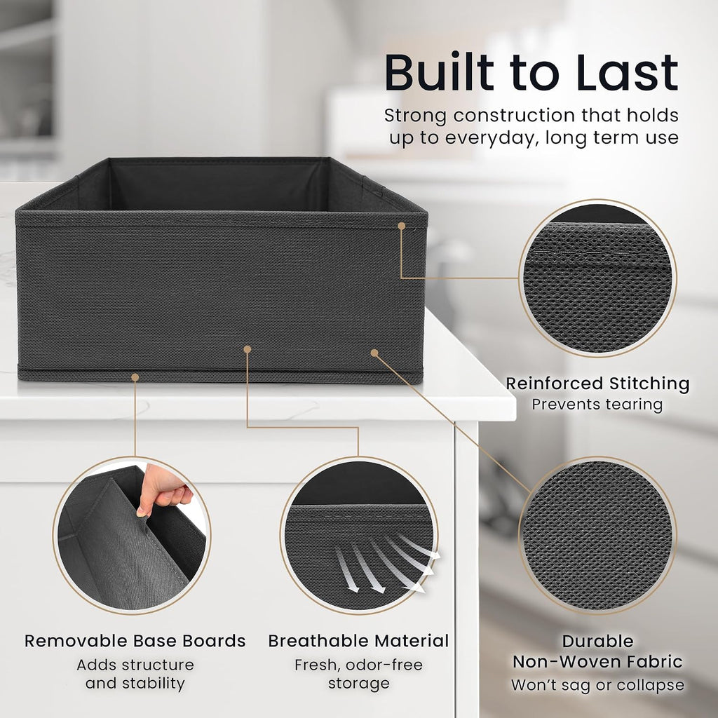 Reli. Drawer Organizers Clothes 14 Pack | Foldable Dresser Drawer Organizer