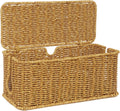 ZhiYo Rattan Cable Management Box, Cord Organizer, Nature, 12.5"x5"x5.2"