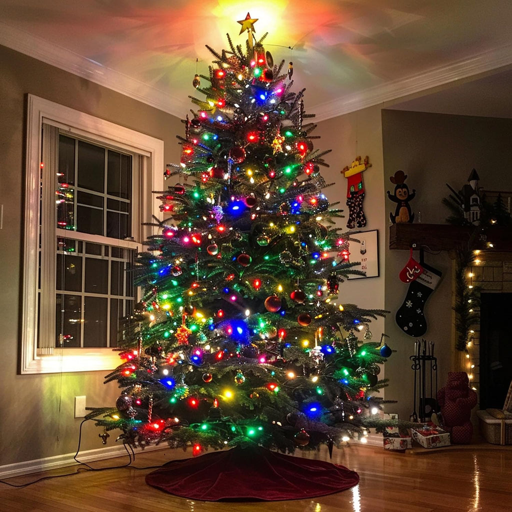 Dazzle Bright 200 Pcs Replacement Christmas Mini Light Bulbs, Multi-Colored Incandescent String Light Bulbs, 2.5 V Bulbs for Indoor Outdoor Xmas Tree Decor, 170 mA, 0.42 Watt