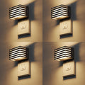 L LOHAS LED Night Lights Plug into Wall [4-Pack] Modern Plug in Night Light