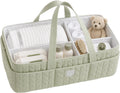Koala Babycare Baby Diaper Caddy Organizer - Large Portable Nursery Storage Baby Basket with Handles for Newborn Essentials, Diapers, Wipes - Changing Table Caddy Organizer for Boy & Girl