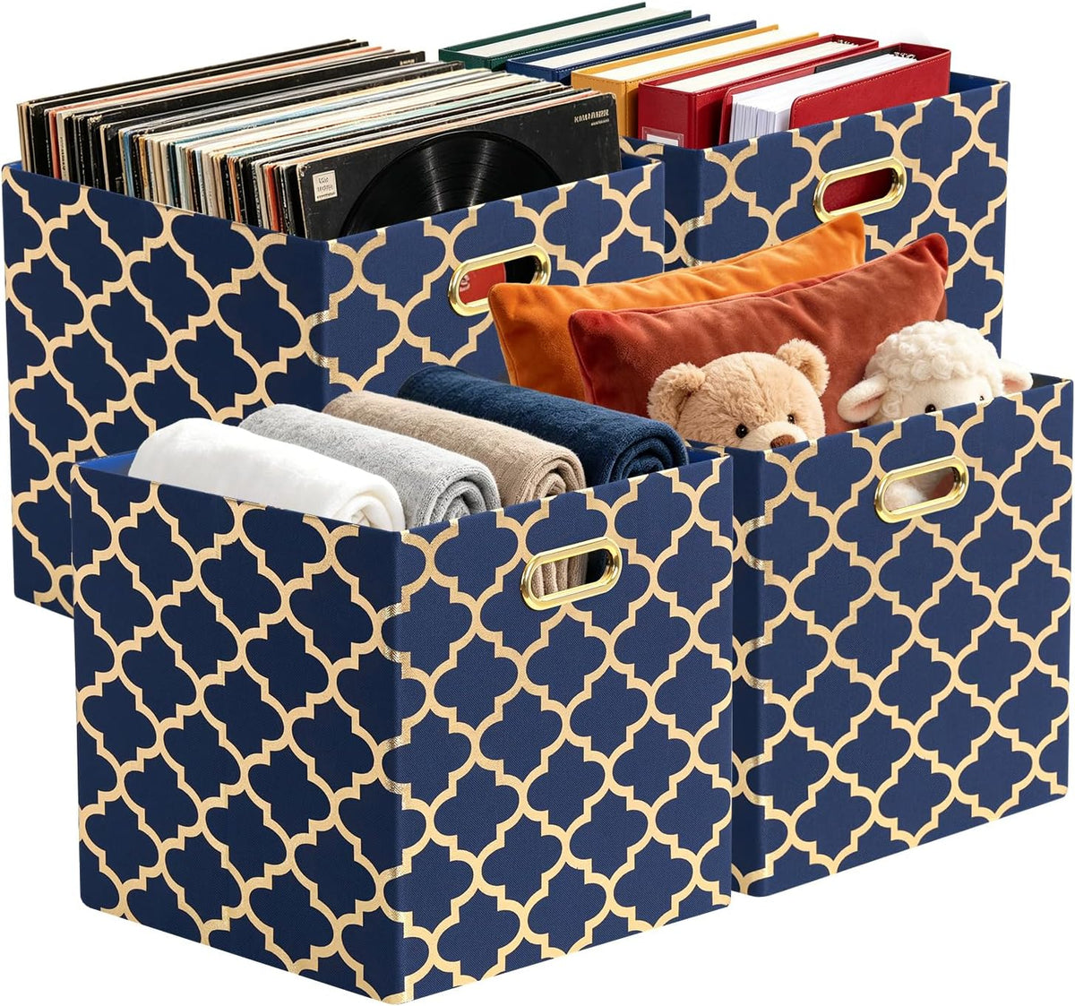 11x11x11 Storage Cube Bins, Collapsible Storage Bins Fabric Storage Cubes