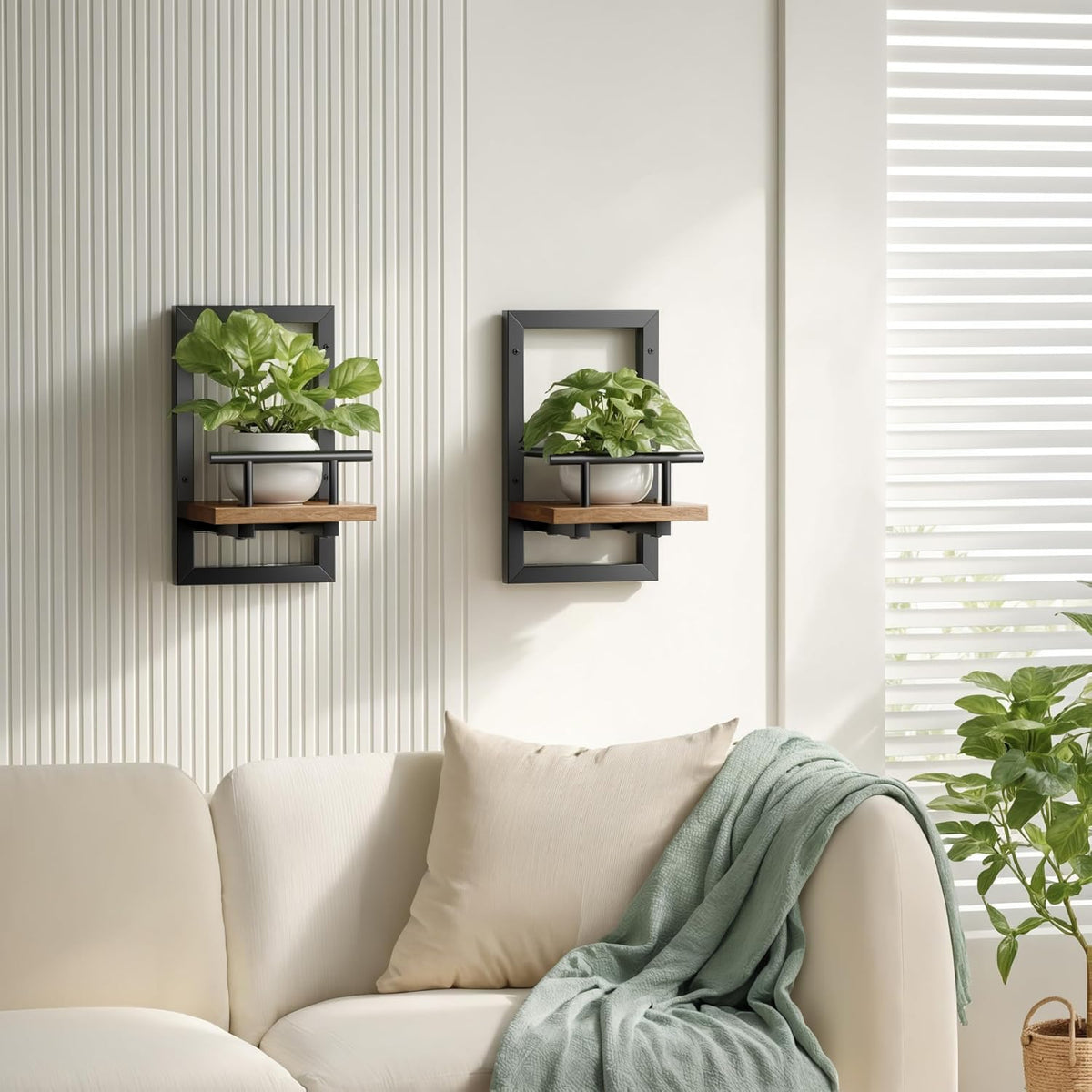 Sbosbo Floating Shelves for Wall Plant Shelf