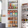 ElegantArray 8-Tier Pantry Door Organizer, Hanging Storage Basket Deep Gray