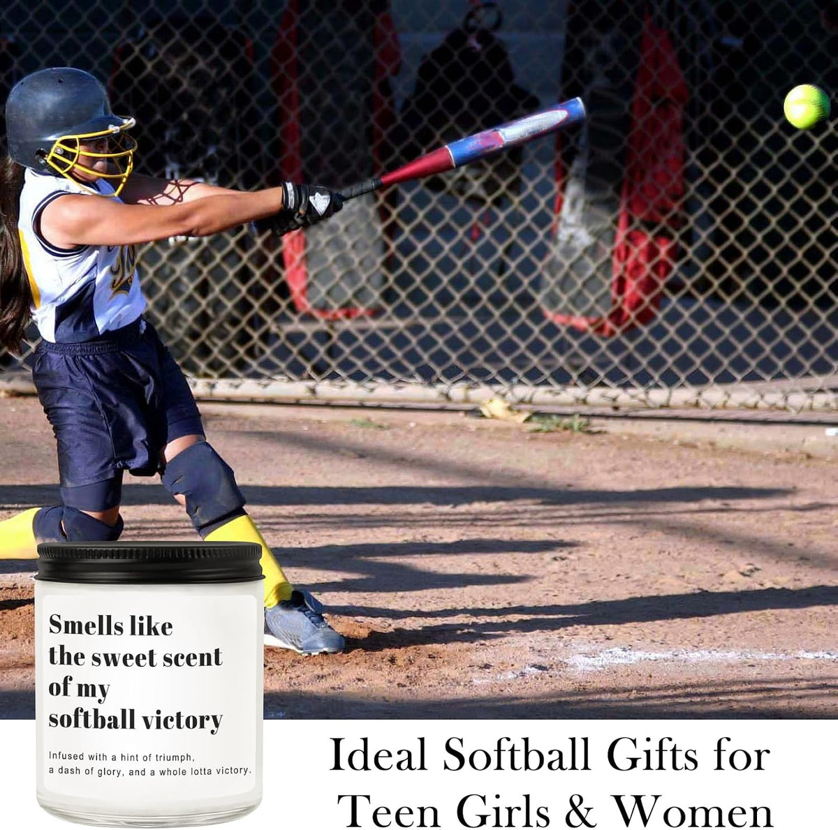 Softball Gifts for Girls, Softball Coach Gifts, Softball Candle