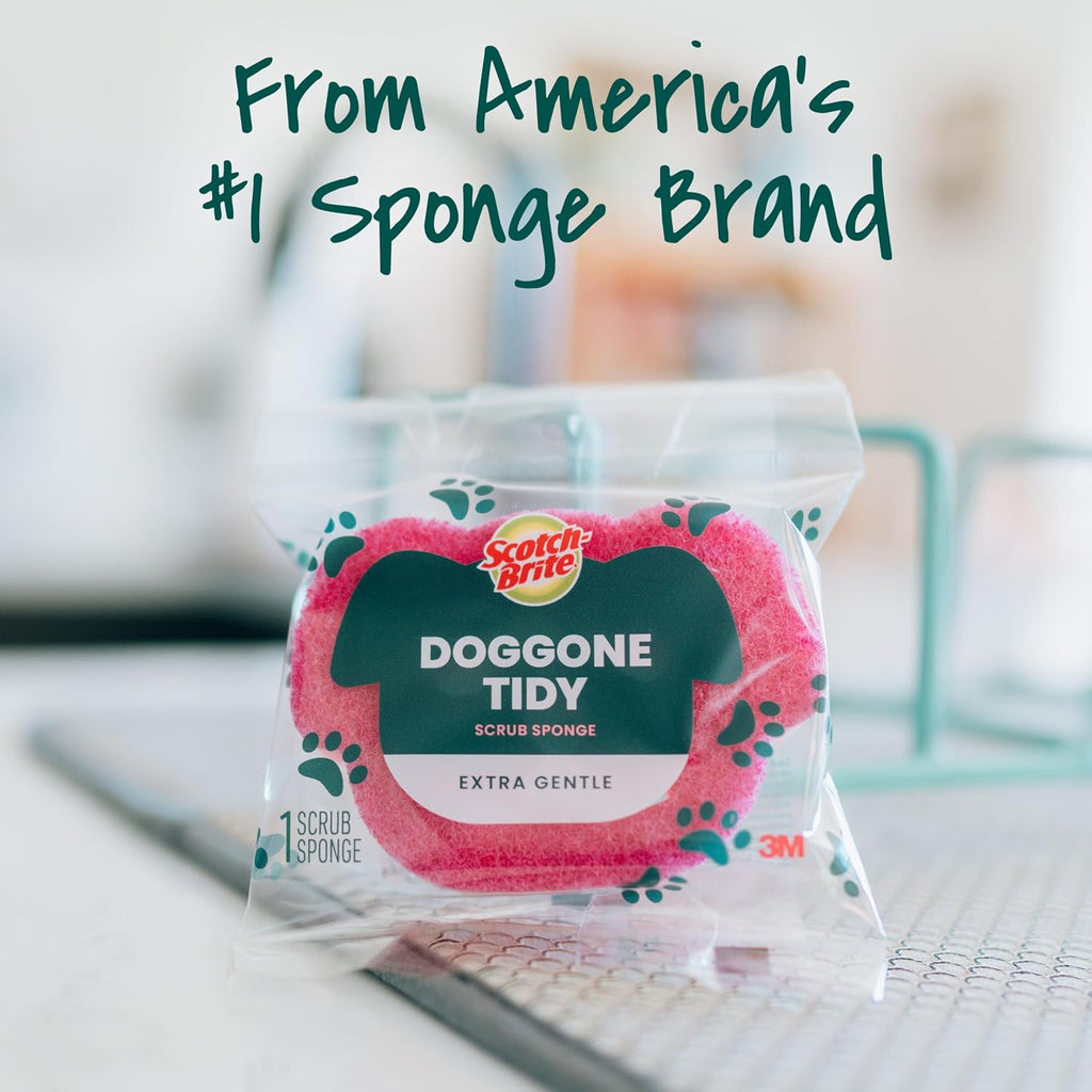 Scotch-Brite Doggone Tidy Non-Scratch Scrub Sponge, (Pack of 12)