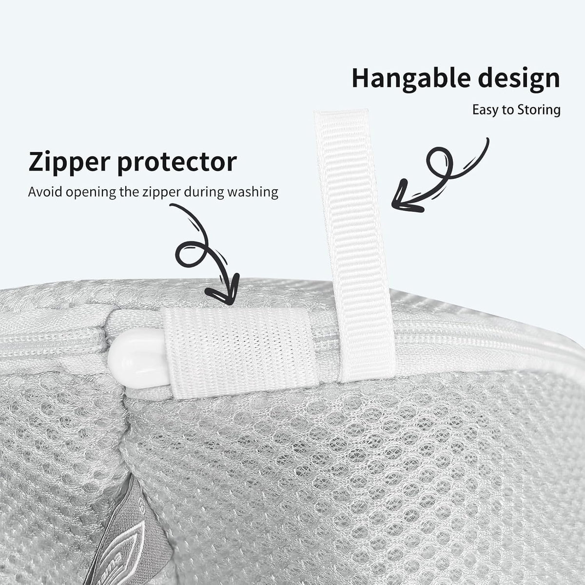 Shoe Washing Machine Bag, Large Laundry Bag for Sneaker, Grey, 8x15", 4Pcs