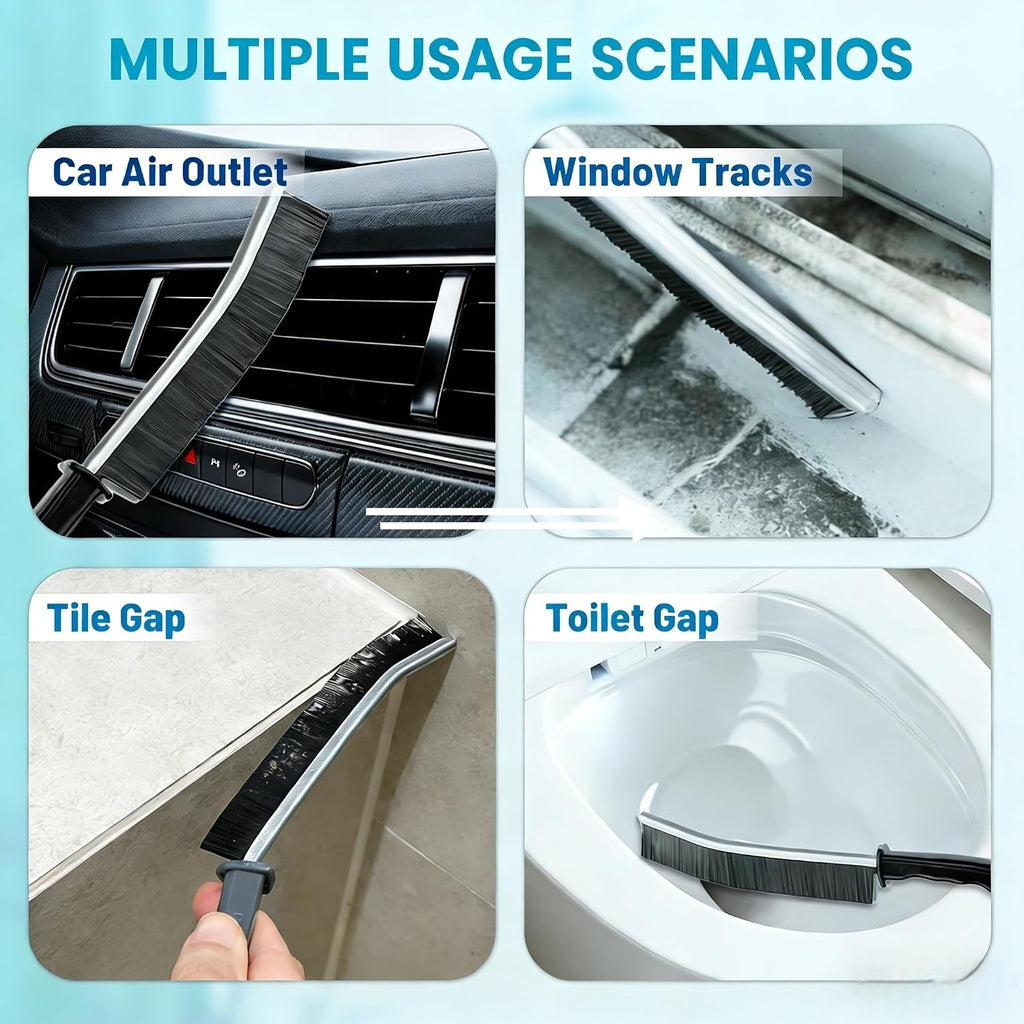 15Pcs Crevice Cleaning Brush Set, Multifunction Hard Bristle Scrub Brushes