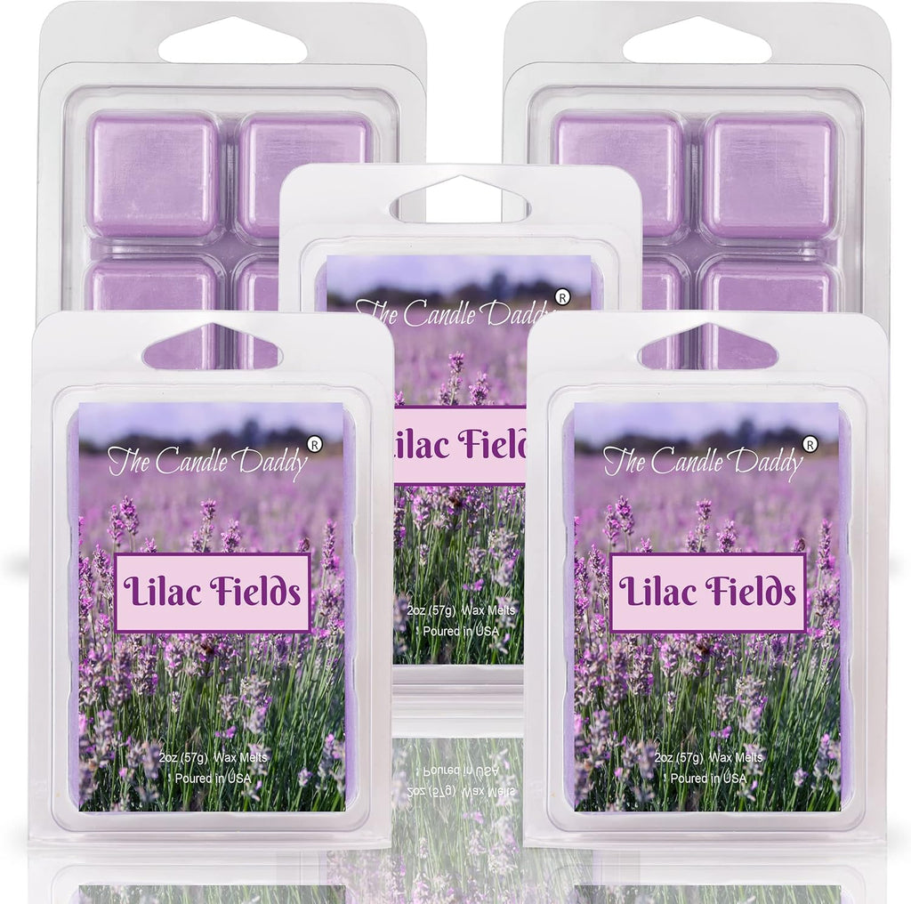 Lilac Fields - Floral Spring Scented Wax Melt - 3 Pack - 2 Ounces - 6 Cubes