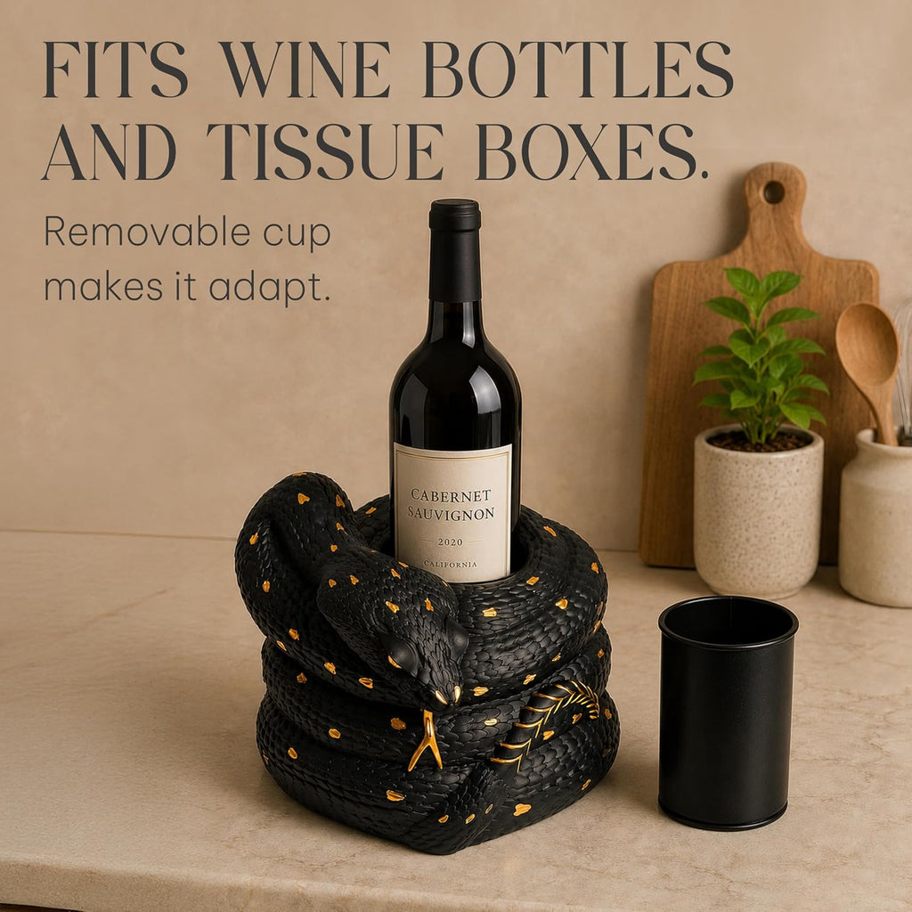 Gothic Snake Sculpture, Vase and Bottle Holder by Death Decor