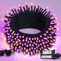 JMEXSUSS 66ft 200 LED Orange and Purple Halloween String Lights, Plug in