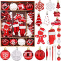 FestiveBliss Christmas Ornaments 71 Count, Christmas Balls