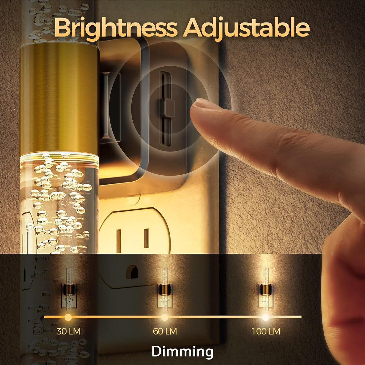DORESshop Night Light,Rotating Night Lights Plug into Wall 1 Pack