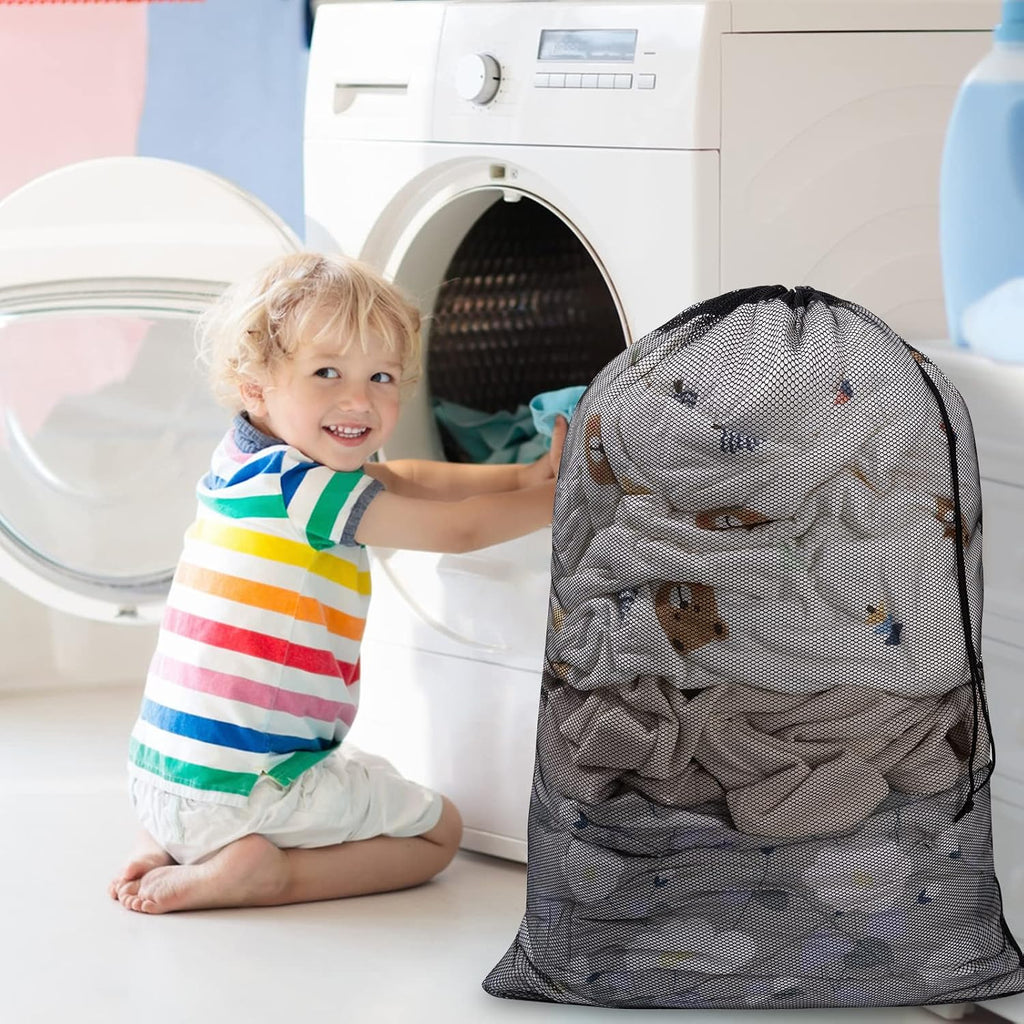 Meowoo 2Pcs Large Mesh Laundry Bag, 27×36inch