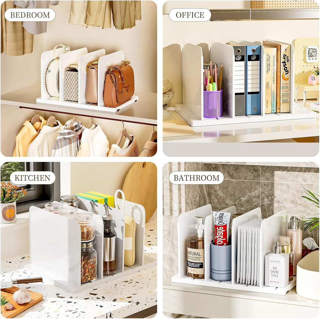 JOYZAN Purse Organizer for Closet Organizer Adjustable Shelf Dividers