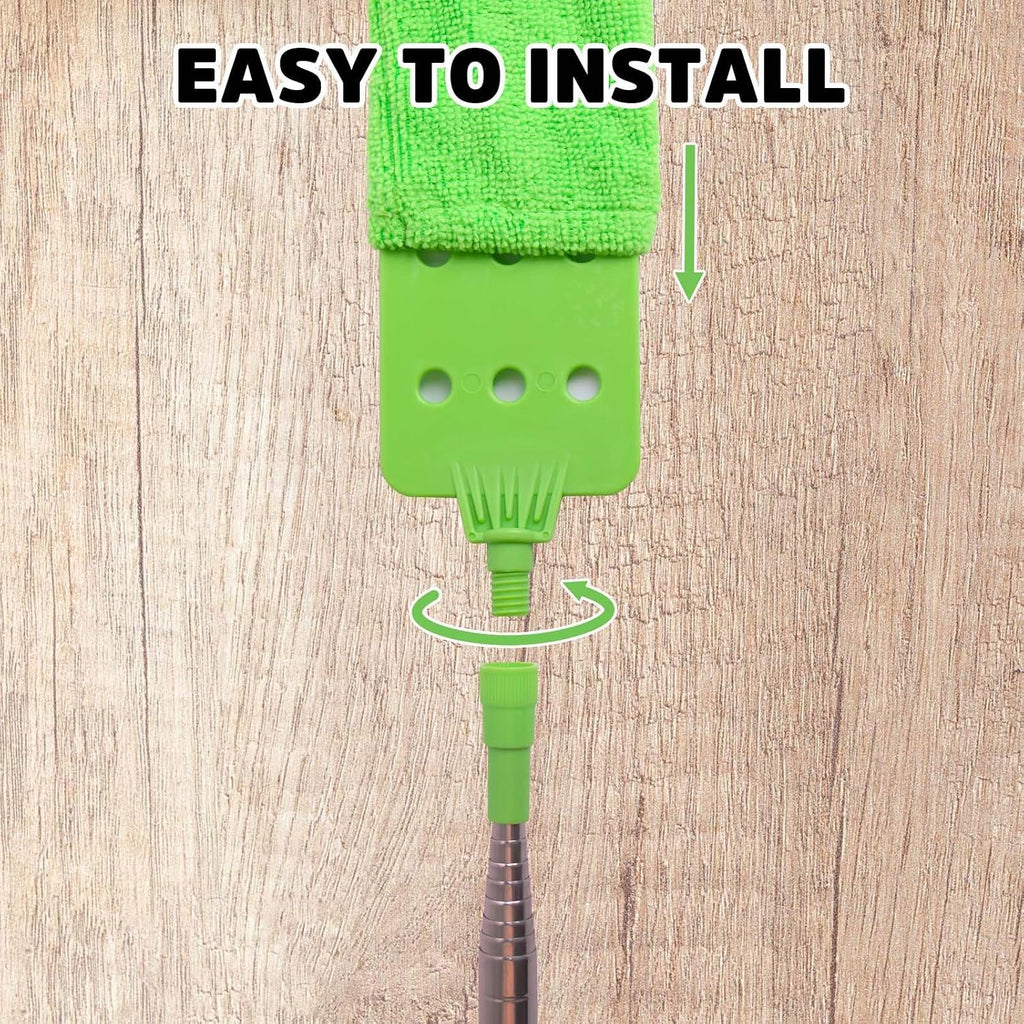 Retractable Gap Dust Cleaner Under Appliance Cleaning Tool, Bafezoze Flat Duster for Under Refrigerator Fridge Stove Couch Bed, Skinny Thin Duster for Tight Spaces